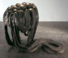 End of Softness - a 1967 bronze with gold patina sculpture